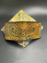 Stamped Leather Bifold Wallet - Dragon Eyes