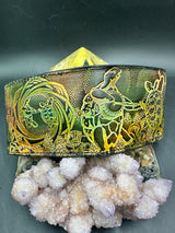 Stamped Leather Bifold Wallet - Grateful Terrapins