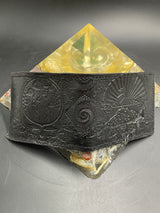 Stamped Leather Bifold Wallet - Grateful Full Stealies