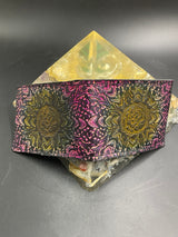 Stamped Leather Bifold Wallet - Lettuce