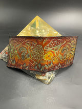 Stamped Leather Bifold Wallet - Mushrooms 2.0 XL