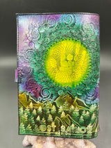 Stamped Leather Journal - Grateful Mountains