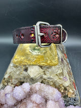 Stamped Leather Dog Collar - Small 1 1/4" Wide