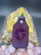 Stamped Leather Keychain - Disco Biscuits