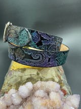 Stamped Leather Belt - Tentacles