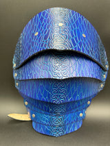 Stamped Leather Pauldrons - Dragon Scales