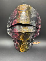 Stamped Leather Pauldrons - Nature