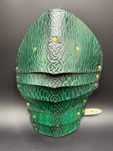 Stamped Leather Pauldrons - Dragon Scales