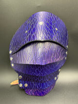 Stamped Leather Pauldrons - Dragon Scales