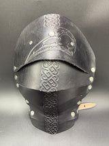 Stamped Leather Pauldrons - Minimal Design