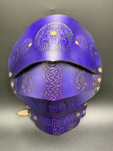 Stamped Leather Pauldrons - Minimal Design