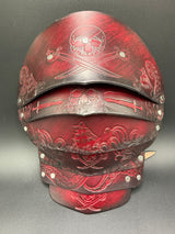 Stamped Leather Pauldrons - Pirate