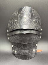 Stamped Leather Pauldrons - Pirate