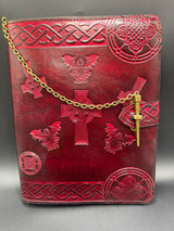 Stamped Leather Journal Spellbook XL - Ren Fair Examples