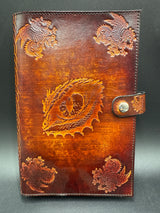 Stamped Leather Renn Fair Journal -Dragon Eyes