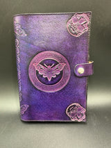 Stamped Leather Renn Fair Journal - Skulls