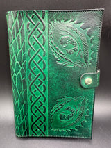 Stamped Leather Renn Fair Journal -Dragon Eyes