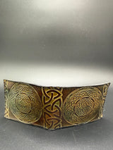 Stamped Leather Bifold Wallet - Celtic