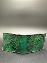 Stamped Leather Bifold Wallet - Tree of Life