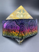 Stamped Leather Bifold Wallet - Grateful Full Stealies