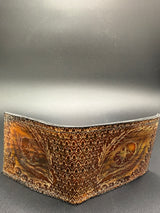 Stamped Leather Bifold Wallet - Dragon Scale
