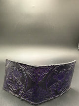 Stamped Leather Bifold Wallet - Skulls