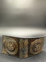 Stamped Leather Bifold Wallet - Skulls