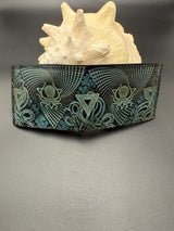 Stamped Leather Bifold Wallet - Deep Dark and Dangerous