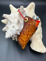 Stamped Leather Lighter Case - Ween