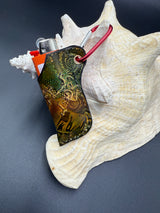 Stamped Leather Lighter Case - Panic