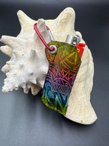 Stamped Leather Lighter Case - Ween