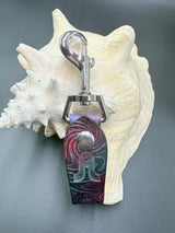 Stamped Leather Accessory Clip - Pretty Lights