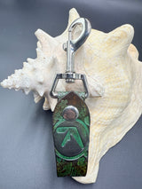 Stamped Leather Accessory Clip - Aphex Twin