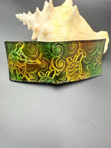 Stamped Leather Bifold Wallet - Grateful Terrapins