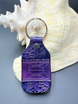 Stamped Leather Keychain - Funktion One
