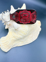 Stamped Leather Keychain - Detox Unit