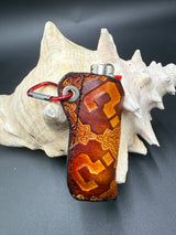 Stamped Leather Lighter Case -Tipper