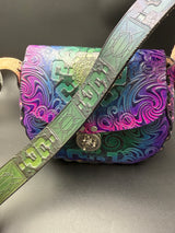 Stamped Leather Purse Medium Round - Miscellaneous Designs