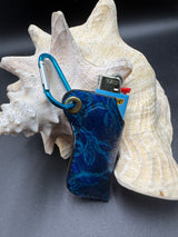 Stamped Leather Lighter Case - Floral