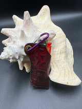 Stamped Leather Lighter Case - Skulls