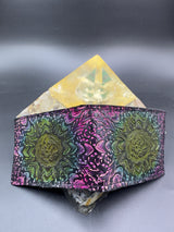 Stamped Leather Bifold Wallet - Lettuce