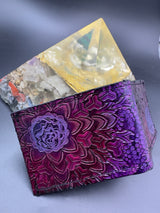 Stamped Leather Bifold Wallet - Lettuce