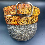 Stamped Leather Belt - Grateful Nature