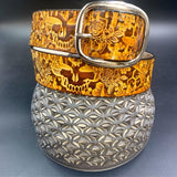 Stamped Leather Belt - Grateful Nature