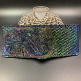 Carved Leather Bifold Wallet