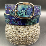 Stamped Leather Belt - Grateful Nature