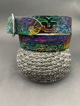 Stamped Leather Belt - Grateful Nature