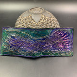 Carved Leather Bifold Wallet
