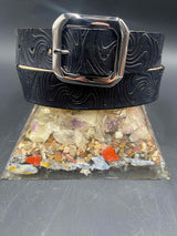 Stamped Leather Belt - Wigwag Large