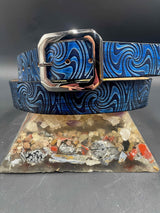 Stamped Leather Belt - Wigwag Large